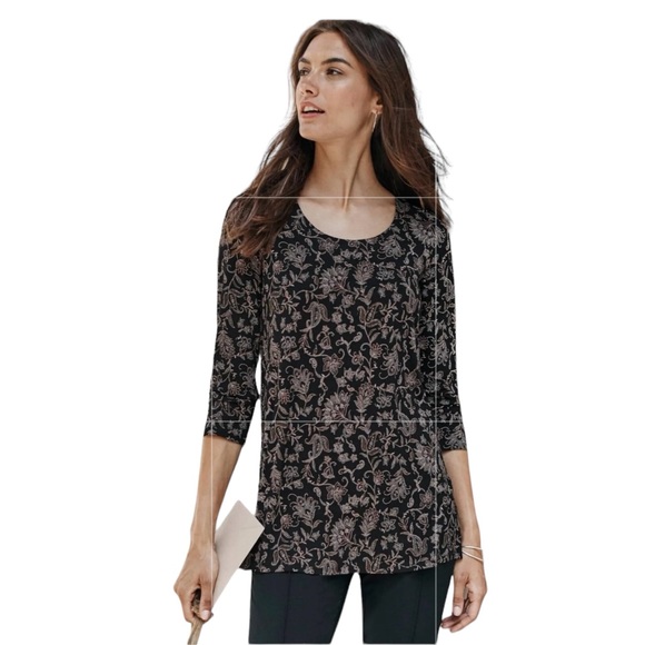 J. Jill Tops - EUC J. Jill Wearever Collection Scoop Neck Tunic (A)